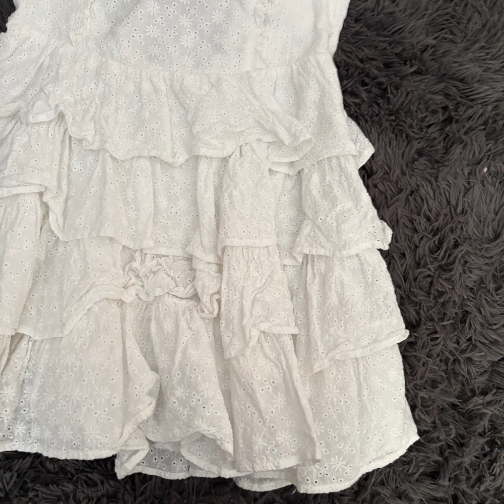 Altar'd State Ivory boho bohemian senior pictures preppy mini Lace Dress large - Picture 5 of 14